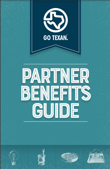 GO TEXAN Partner Benefits front page of brochure