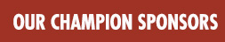 red title banner 'OUR CHAMPION SPONSORS'